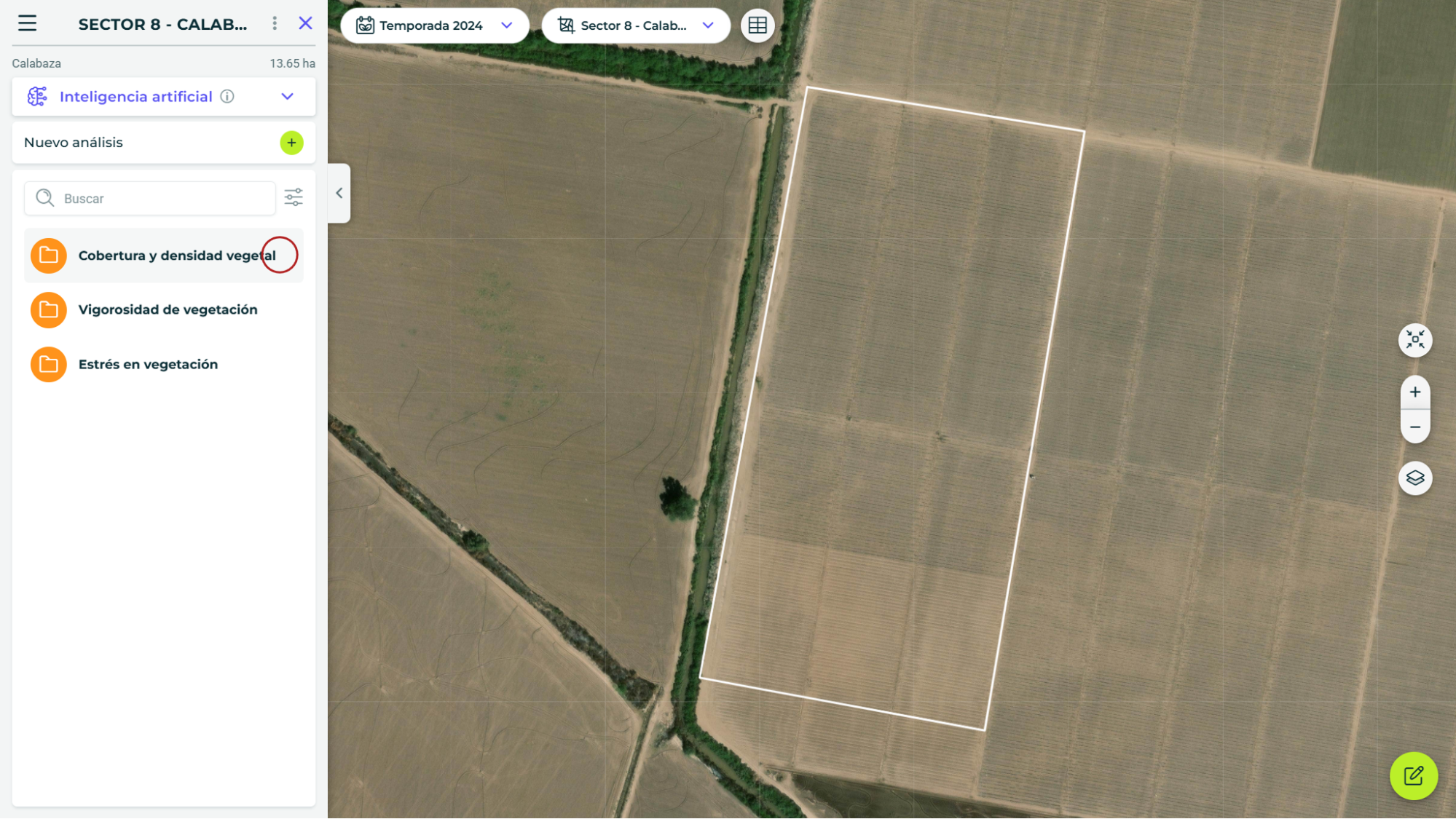 Acceso al módulo CropZone