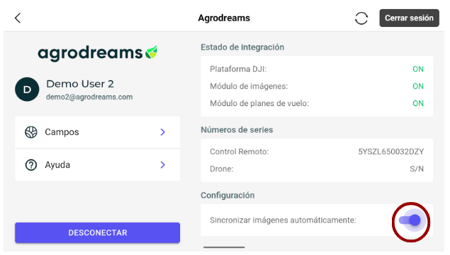 Activar sincronización automática