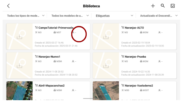 Acceder a plan desde Biblioteca