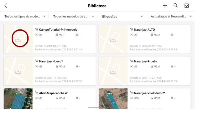 Biblioteca de planes de vuelo