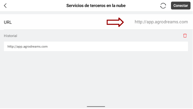 Ingresar URL de Agrodreams